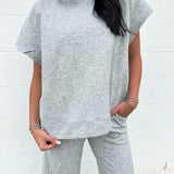 Wrenley Textured Top | Grey