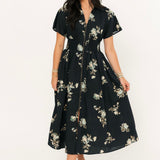 Sapphire Garden Dress | Black