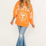Volunteers Check Long Sleeve Crewneck