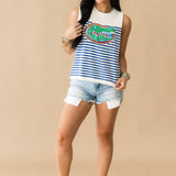 Licensed Florida Mascot Striped Knit Tank | Queen Of Sparkles