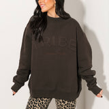 Legacy Mock Neck Sweatshirt | Oxford Brown