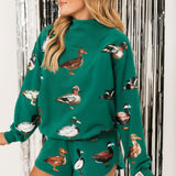 Dark Green Duck Short | Queen Of Sparkles