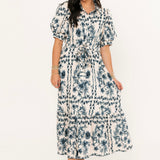 Morning Glory Maxi Dress | Ink Blue