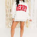 Reversible Mock Neck Pullover | Grinchy Merry