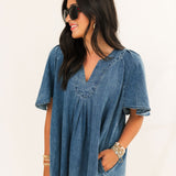 What I Want Denim Maxi Dress