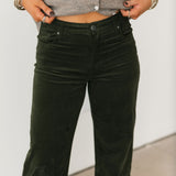 Jean High Rise Wide Leg Jeans | Leafy Green