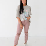 Alice Straight Jeans | Mauve