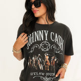 Johnny Cash Outlaw Country Merch Tee