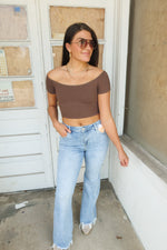 SEAMLESS OFF SHOULDER TOP | FUDGE
