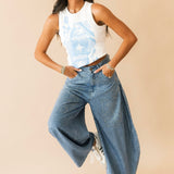 Rhinestone Barrel Jeans | Queen Of Sparkles