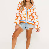 Licensed Tennessee Knit In Mascot Rhinestone Cardigan | Queen Of Sparkles