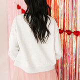 Light Grey Sweetheart Sweatshirt | Queen Of Sparkles