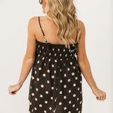 Amie Tunic Dress | Brown Polka Dot