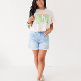 New York Cherubs Crop Boyfriend Tee