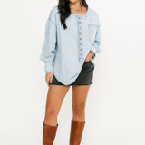 Denim Dreaming Pullover | So Soft Light Wash