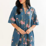 Prairie Rose Denim Dress