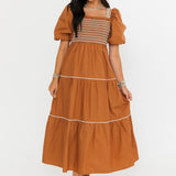 Sienna Puff Sleeve Maxi Dress