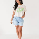 New York Cherubs Crop Boyfriend Tee