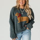 Weenie Dog Wrapped Sweater