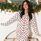 Charlotte Satin Pants Set | Lattice Garland