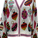 Beige Multi Ornament Cardigan