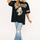 Volunteers Oversized Graphic Tee | Black
