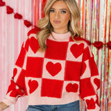 Lovestruck Colorblock Heart Sweater