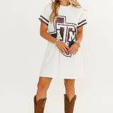 Licensed Texas A&M Oversized Mascot Tee Dress | Queen Of Sparkles