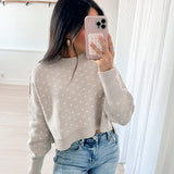 Pattern Easy Street Crop Sweater | Oatmeal