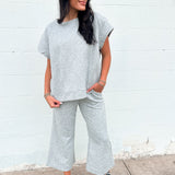 Wrenley Textured Pants | Gray