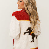 Saddle Up Zip Knit Cardigan