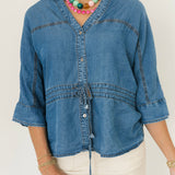 Cinched Up Denim Top