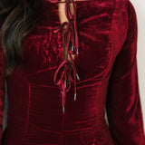 Linney Velvet Mini | Cabernet