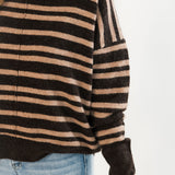 Everyday Sweater | Mocha Stripes
