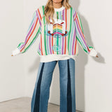 Rainbow Stripe Birthday Cake Sweater | Queen Of Sparkles