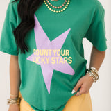 Count Your Lucky Stars Tee | Emerald