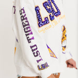 LSU Big Icons Scattered All Over Sweatshirt | Queen Of Sparkles