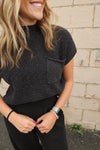 FREYA SWEATER SET | BLACK CHARCOAL