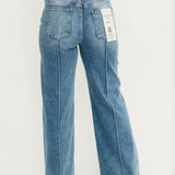 The Delaney Pintuck Wide Leg Jean