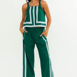 Emerald Pine Linen Pant