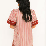 Falling For You Mini Dress | Brick
