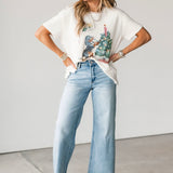 Merry Meowy Tee | Ivory Combo