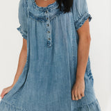 Sunday Blues Mini Dress