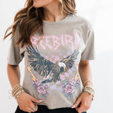 Free Bird Roses Tee | Mocha