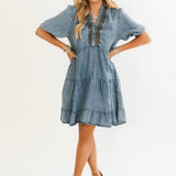 Everly Mini Dress | Denim