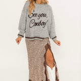 See You, Cowboy! Sweater | Grey