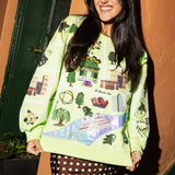 Light Green Parade Map Sweatshirt