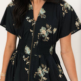 Sapphire Garden Dress | Black