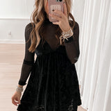 Snow Angel Mini Dress | Black Combo