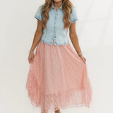Sammie Collared Button Down Denim Top